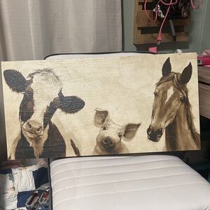 Farm Animal Canvas Wall Art